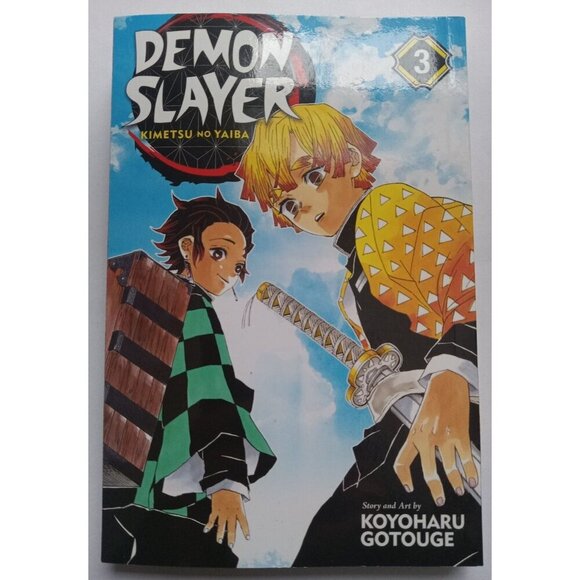 Demon Slayer: Kimetsu no Yaiba Vol. 3 Manga Comic Book by Koyoharu Gotouge (VG+) - Picture 1 of 2